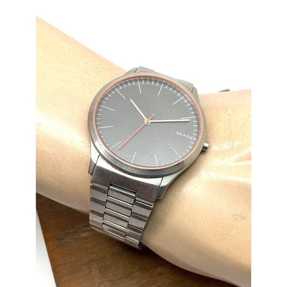 Skagen Denmark Men's Watch SKW6423 Quartz Gray Dial Silver Stainless Steel 41mm - Picture 5 of 13